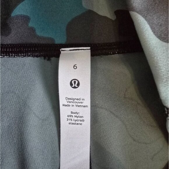 Lululemon Wunder Under High-Rise 25" Heritage 365 Camo Tidewater Teal Multi - Picture 11 of 12